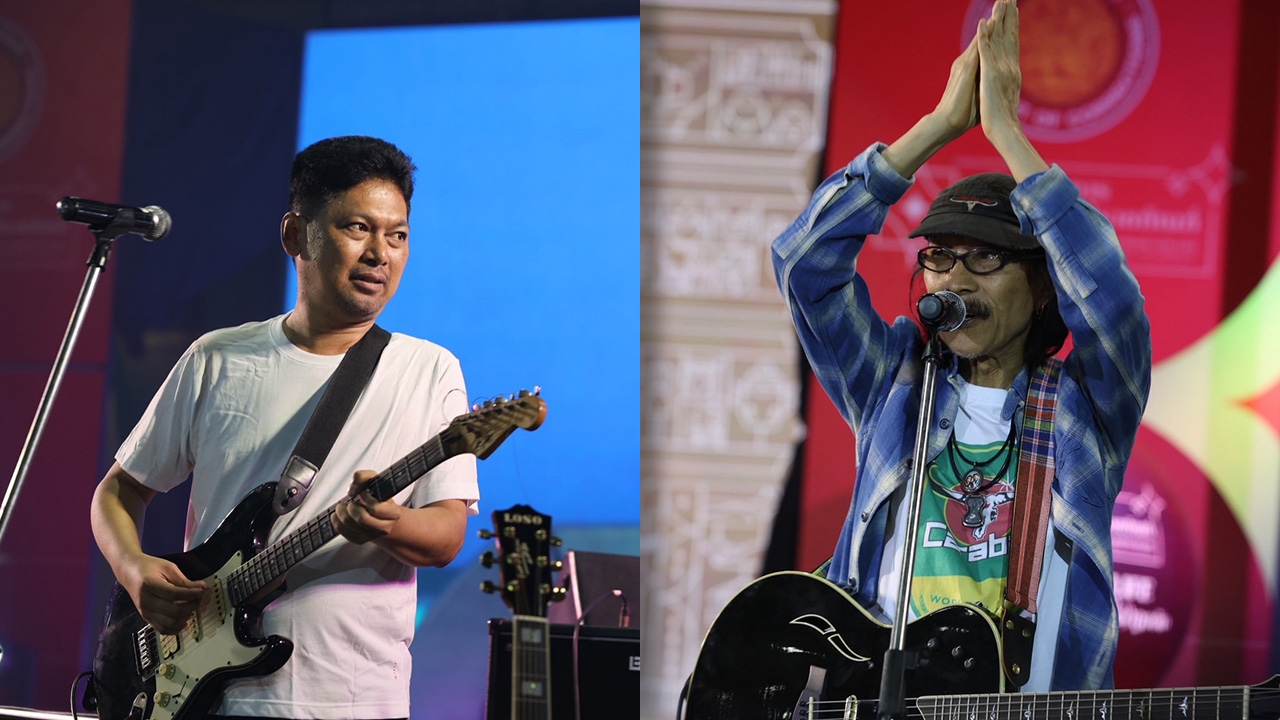 ชมภาพ เสก โลโซ ขึ้นเวทีเล่นคอนเสิร์ตงานกรมราชทัณฑ์ แอ๊ด คาราบาว ร่วมแจม