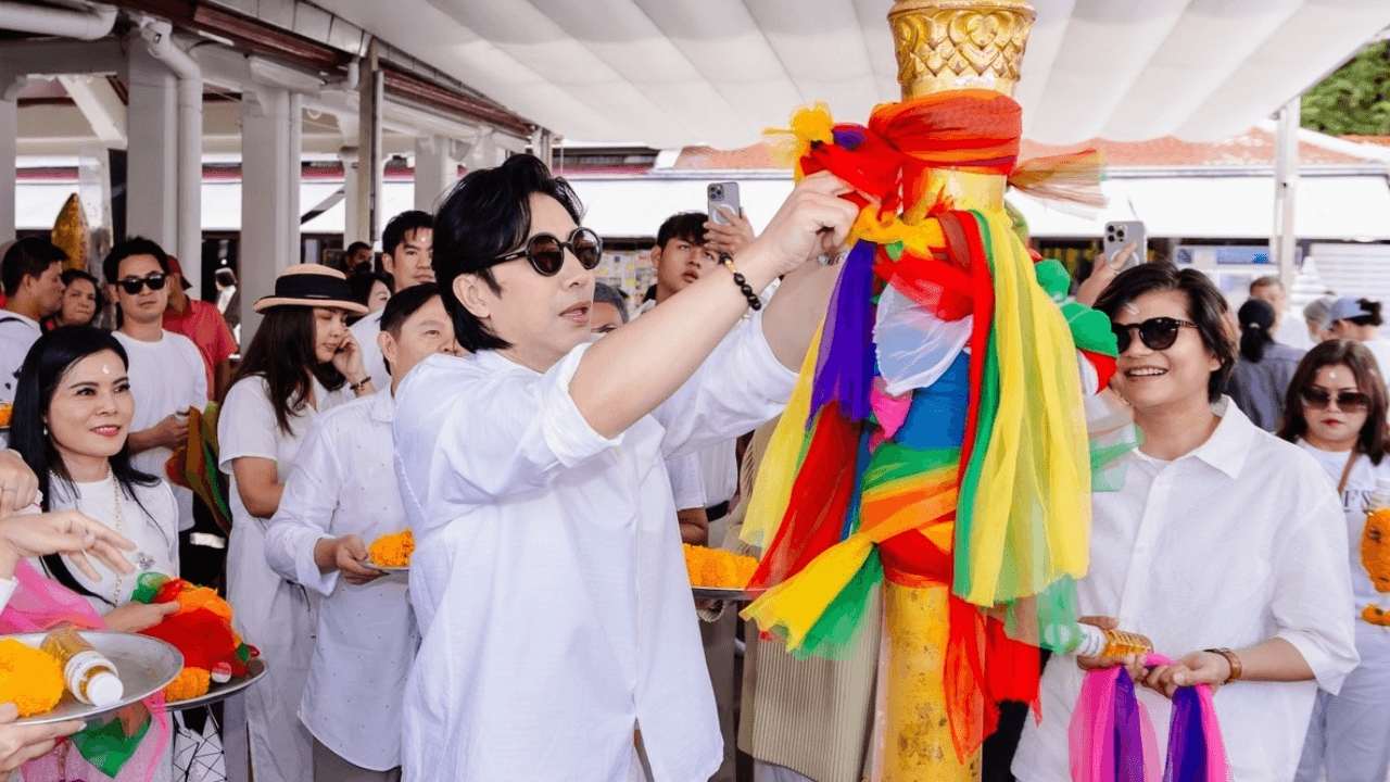 หนุ่ม กรรชัย แท็กทีม หมอช้าง ไหว้พระเพื่อความสิริมงคล ครบรอบ 5 ปีทีทำธุรกิจ