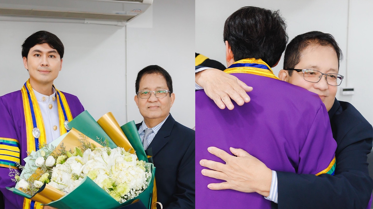 ลูกไม้ใต้ต้น! อนุสรณ์ เดชะปัญญา ปลื้มลูกชาย ณัฏฐ์ เดชะปัญญา จบดอกเตอร์