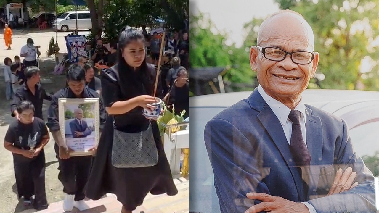 บรรยากาศงานฌาปนกิจ สังข์ ดอกสะเดา เพื่อนตลกเดินทางมาส่งครั้งสุดท้ายจำนวนมาก