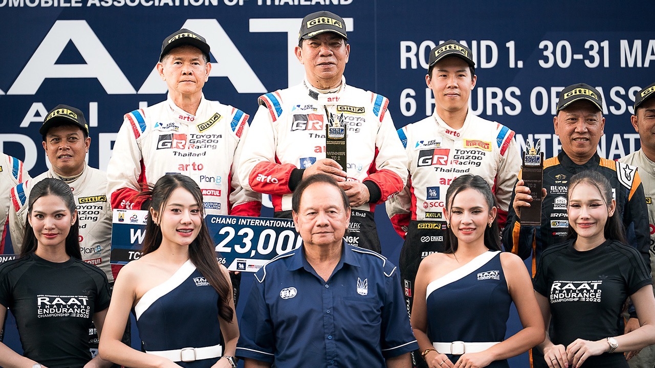 TOYOTA GAZOO Racing Thailand Claims 1st and 2nd in Class and Overall at RAAT Endurance 2026