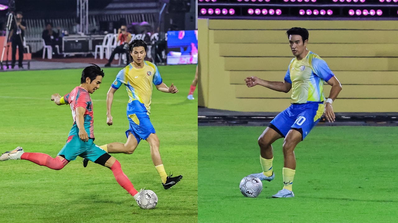 เชอรี่-เกรท-กลัฟ เฮ! ทีมสีเหลืองขมิ้นชนะทีมสีชมพูพั้นช์ 8-5 ศึกฟุตบอลดาราช่อง 3