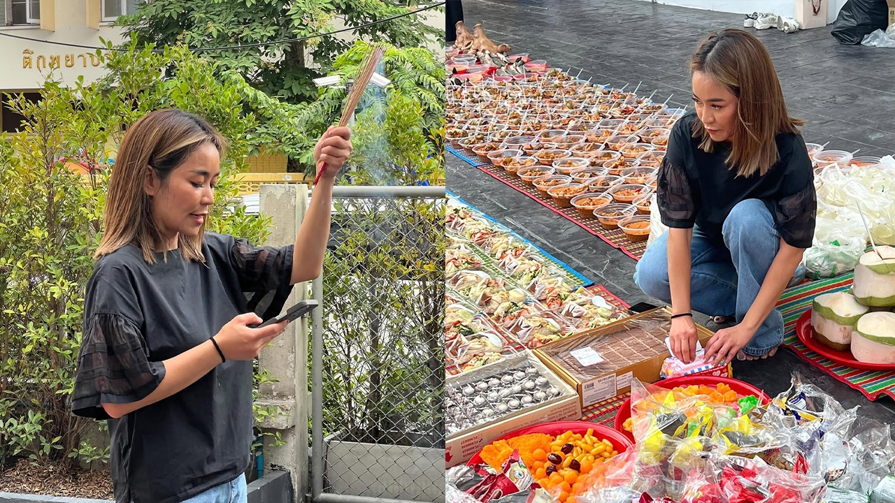 จูน กษมา ร่วมทำบุญใหญ่อุทิศส่วนบุญให้ศพไร้ญาติ พร้อมเผยตัวเลขจากการจุดธูป