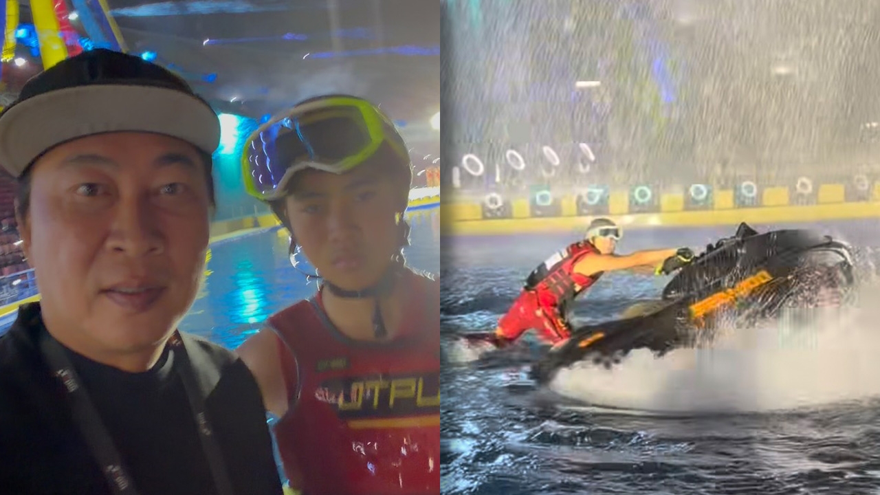 เปิ้ล นาคร สุดภูมิใจลูกชาย “น้องออก้า” โชว์เจ็ตสกีผาดโผนได้สำเร็จในพิธีเปิดซีเกมส์