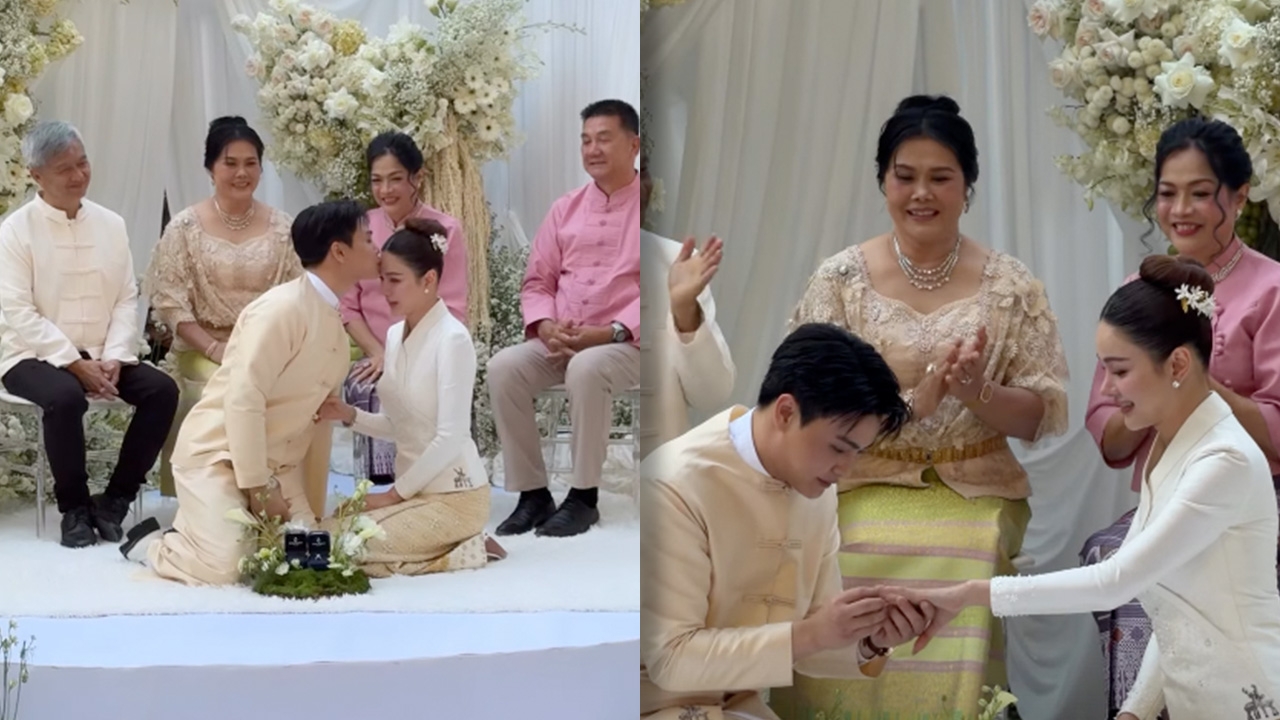 กวาง เดอะเฟซ ควง ไฮโซเฮ้าส์ เข้าวิวาห์แบบล้านนาสุดชื่นมื่น ฝากตัวเป็นสะใภ้เมืองแพร่