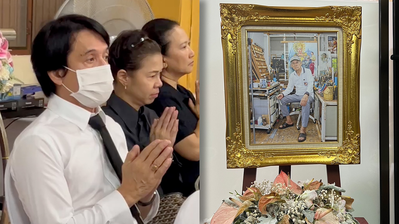 บรรยากาศสวดพระอภิธรรม เปี๊ยก โปสเตอร์ คืนสุดท้าย คนบันเทิงร่วมอาลัยหลายคน