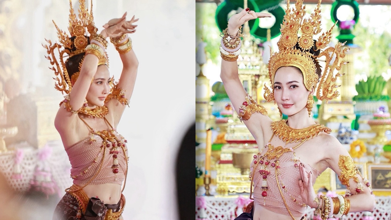 “แต้ว ณฐพร” สวมชุดไทยสวยสง่า รำบวงสรวงองค์ปู่-องค์ย่า ที่คำชะโนด