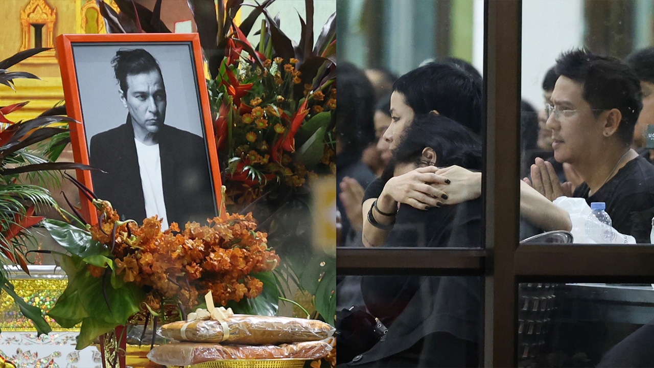 บรรยากาศสุดเศร้าสวดอภิธรรม “เร แม๊คโดแนลด์” คืนที่ 5 เพื่อนๆ เดินทางมาร่วมส่งครั้งสุดท้าย
