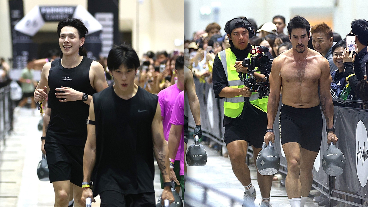 ชมภาพบรรยากาศดาราคนดังสุดแข็งแกร่ง ลงแข่ง "HYROX Bangkok 2026" วันแรก