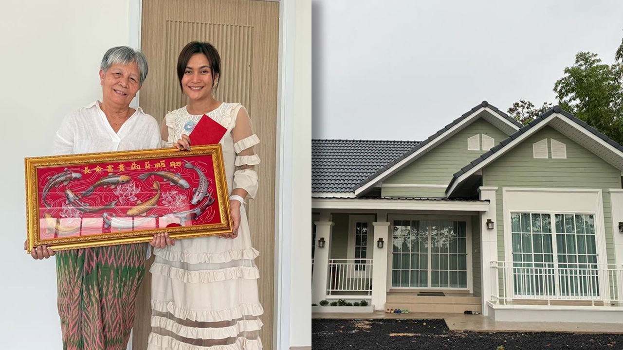 “ก้านตอง ทุ่งเงิน” ภูมิใจสร้างบ้านให้แม่วัย 70 บ้านในฝันหลังเล็กๆ กลางทุ่งนา