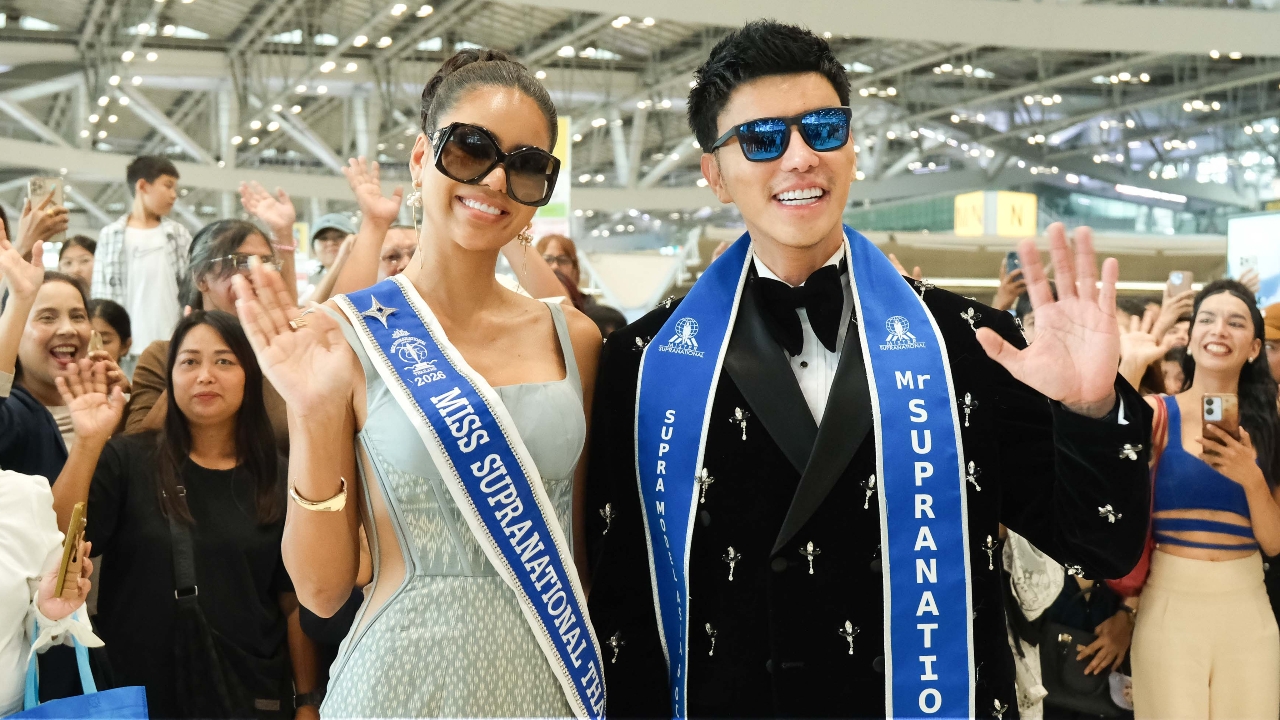 แจ็ค ไททัส-อาย กัญญาลักษณ์ ปลื้มแฟนนางงามต้อนรับแน่นสนามบิน หลังไปประกวดที่โปแลนด์