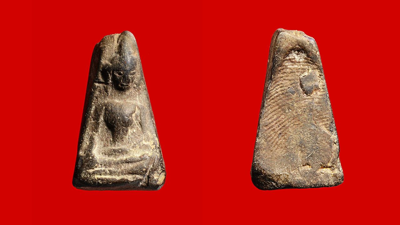 พระผงสุพรรณพิมพ์หน้าแก่ วัดพระศรีรัตนมหาธาตุ สุพรรณบุรี ของคำรณ  สัยยะนิฐี.