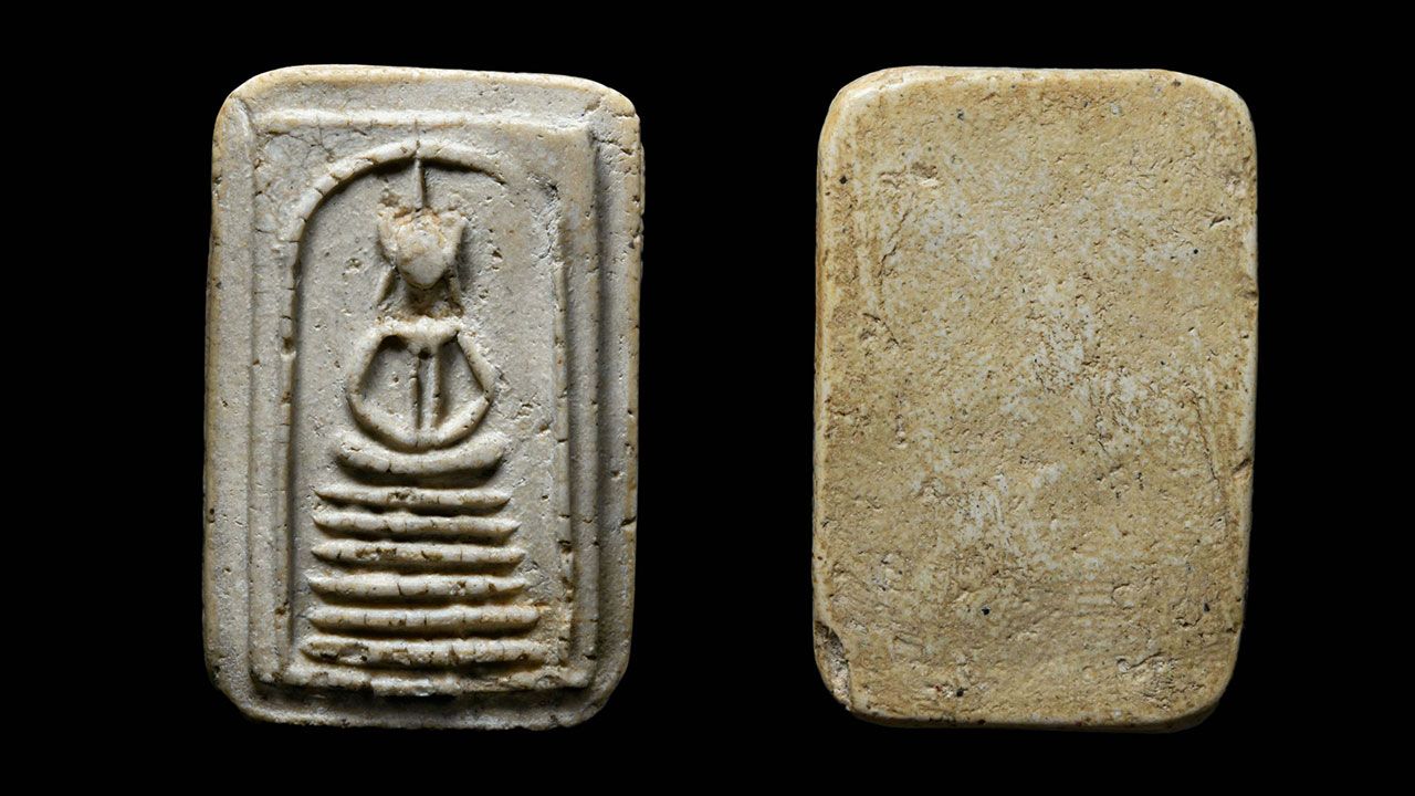 พระสมเด็จเกศไชโย พิมพ์ ๖ ชั้น อกตัน วัด ไชโยวรวิหาร ของเก่ง  ท่าพระจันทร์.