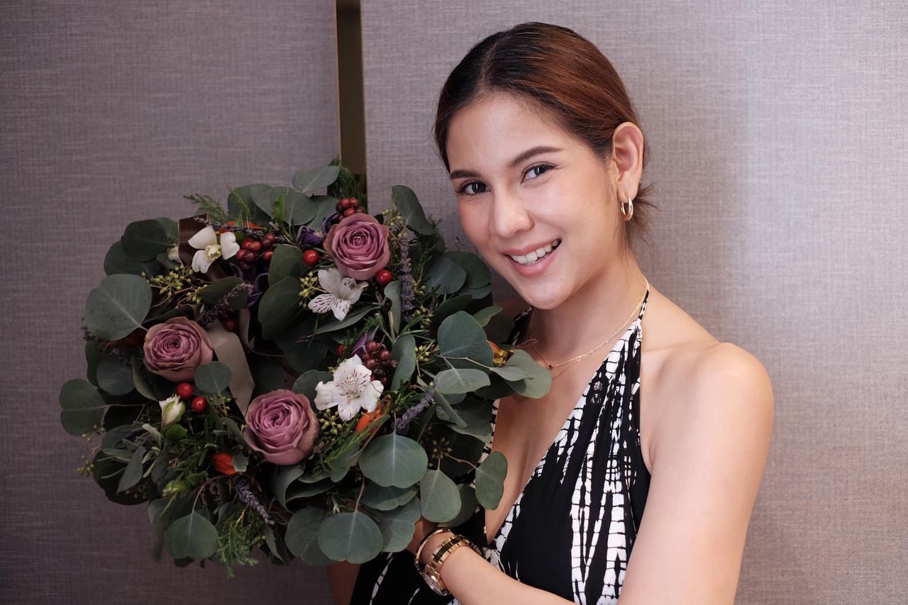 หมิว สิริลภัส ขอบคุณภาพจากเฟซบุ๊ก Sirilapas Kongtrakarn