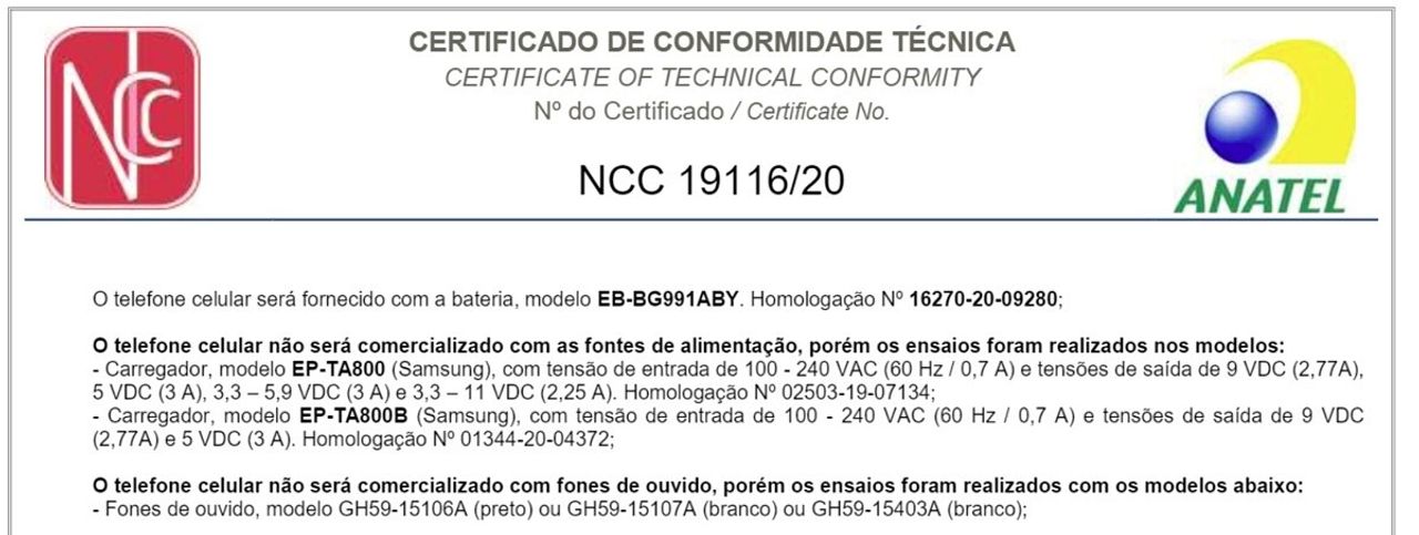 เอกสารของ ANATEL