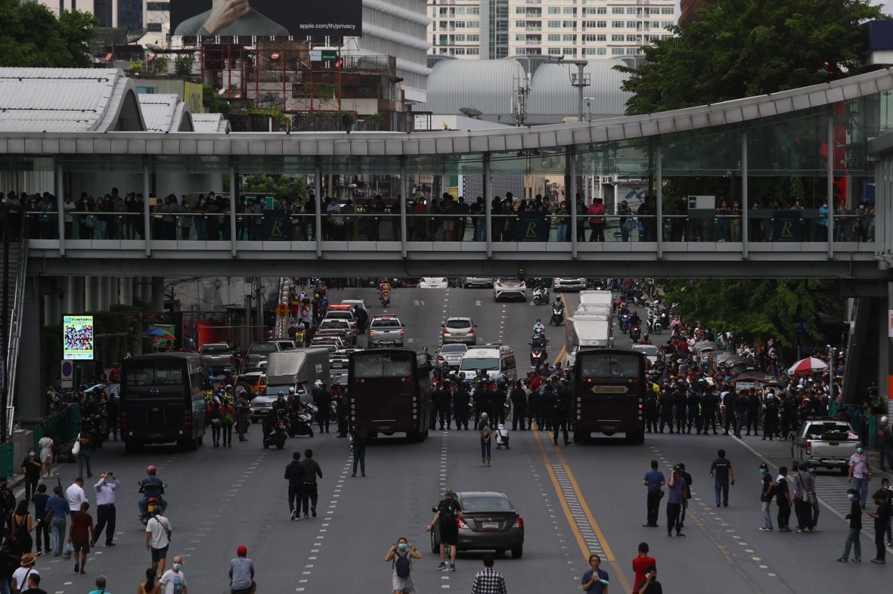สถานการณ์การชุมนุมทางการเมืองวันที่ 15 ตุลาคม 2563