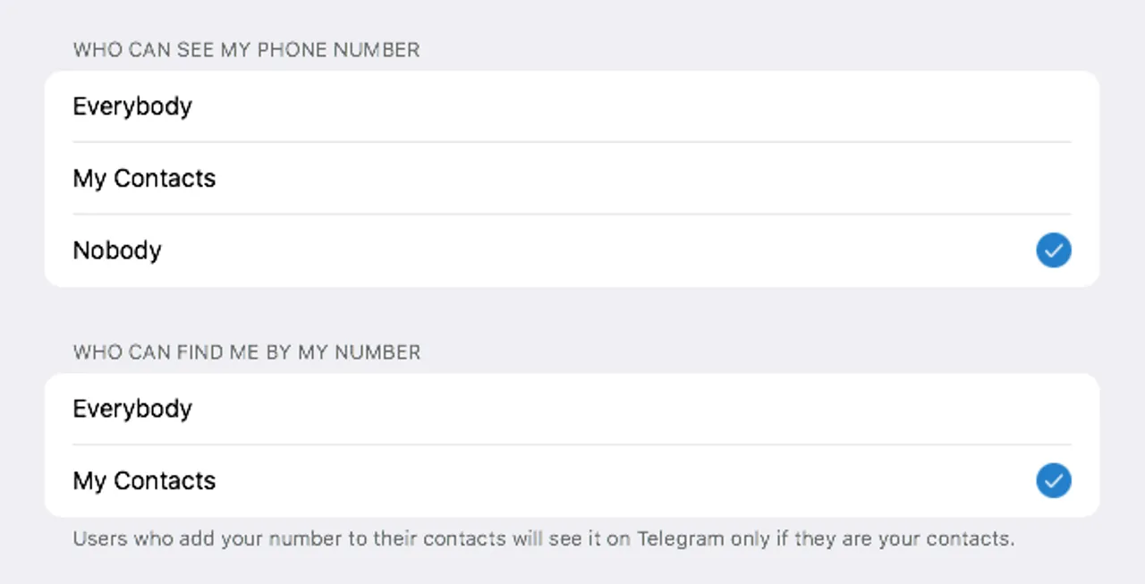 การตั้งค่าเบอร์โทรศัพท์ใน Telegram
