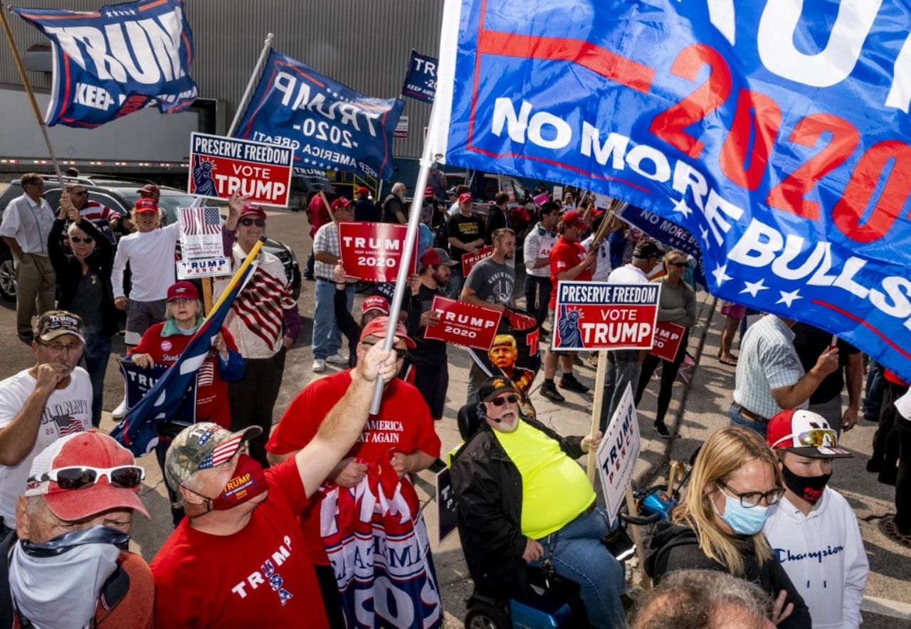 กองเชียร์ สนับสนุนประธานาธิบดีโดนัลด์ ทรัมป์