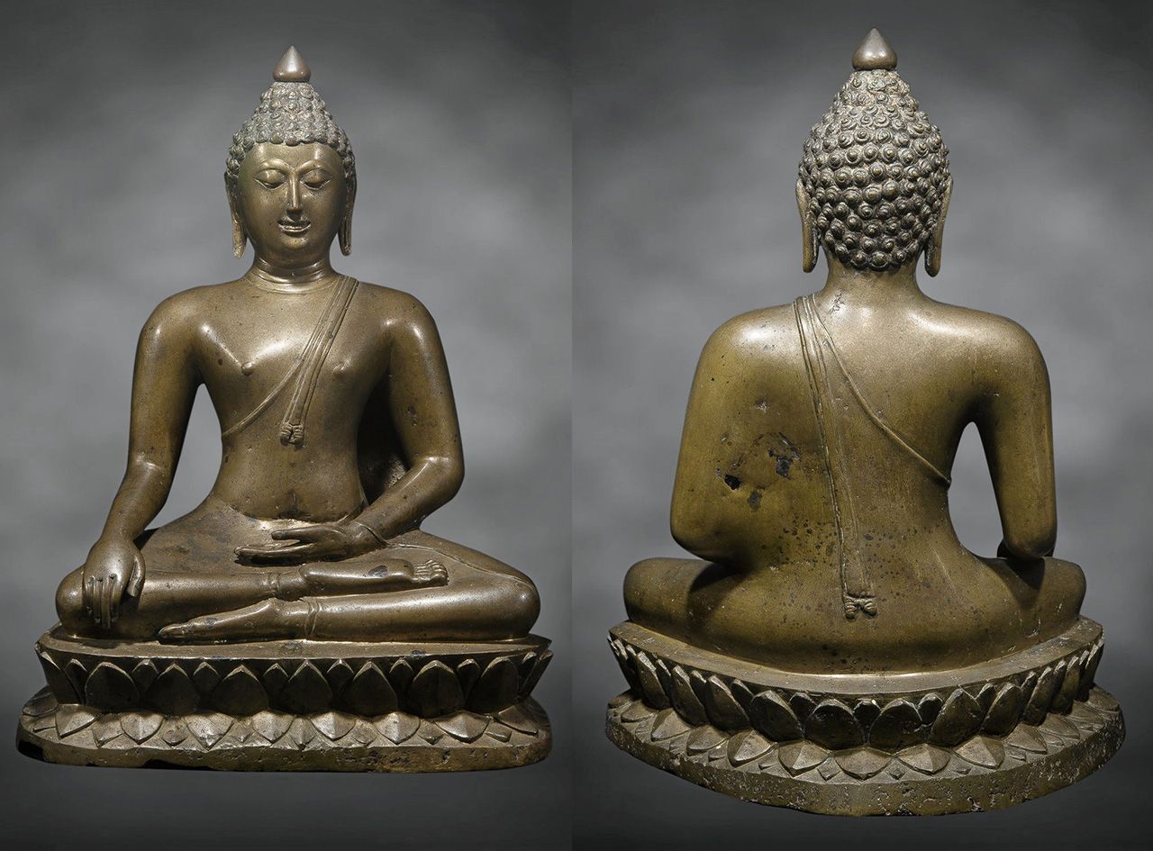 พระพุทธรูป พุทธศิลป์สมัยเชียงแสน ลังกาวงศ์ หน้าตัก ๙.๕ นิ้ว ของ เบิ้ม นครพิงค์อาร์ต.