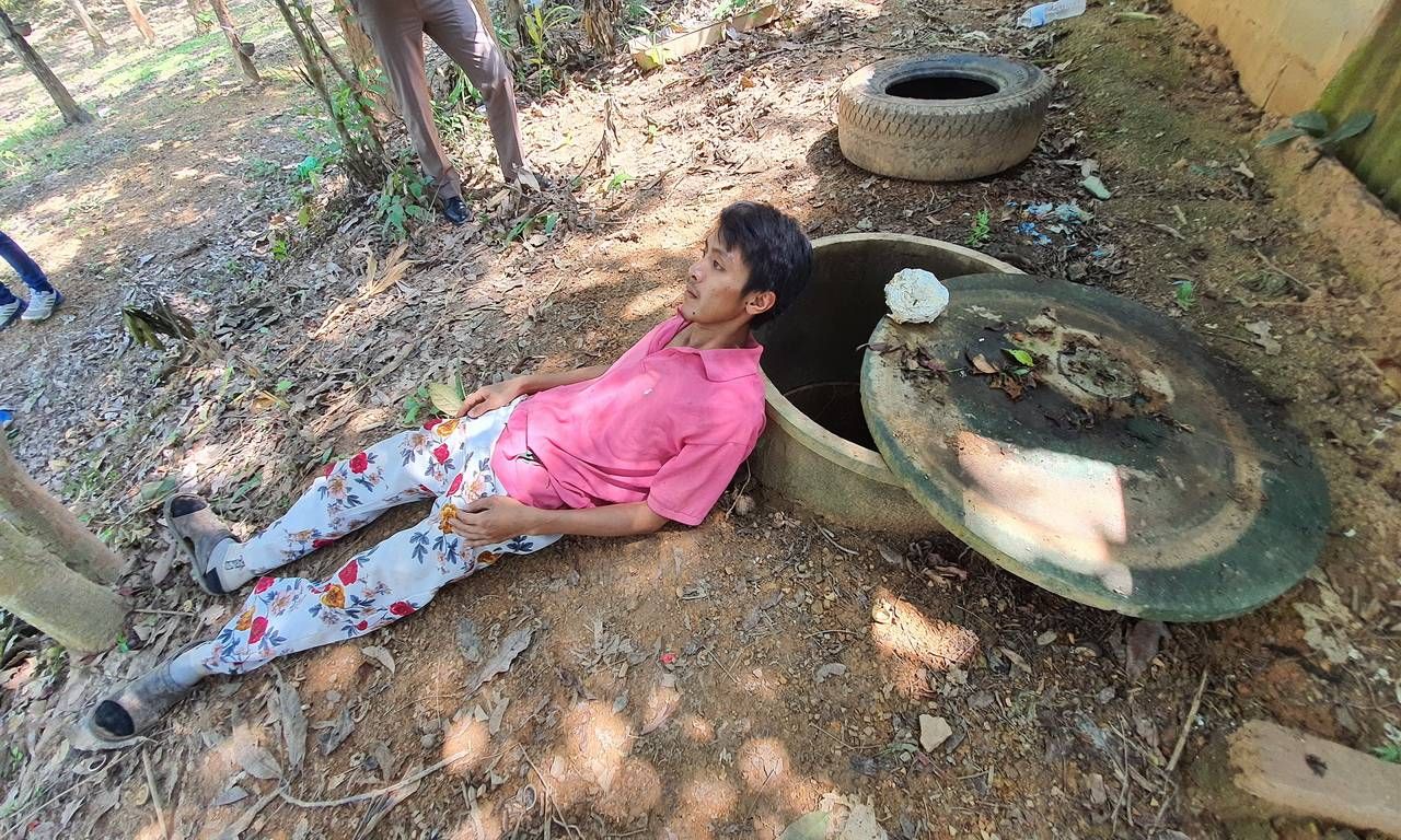 เจอเพื่อนมานอนเจ็บอยู่ในท่านี้