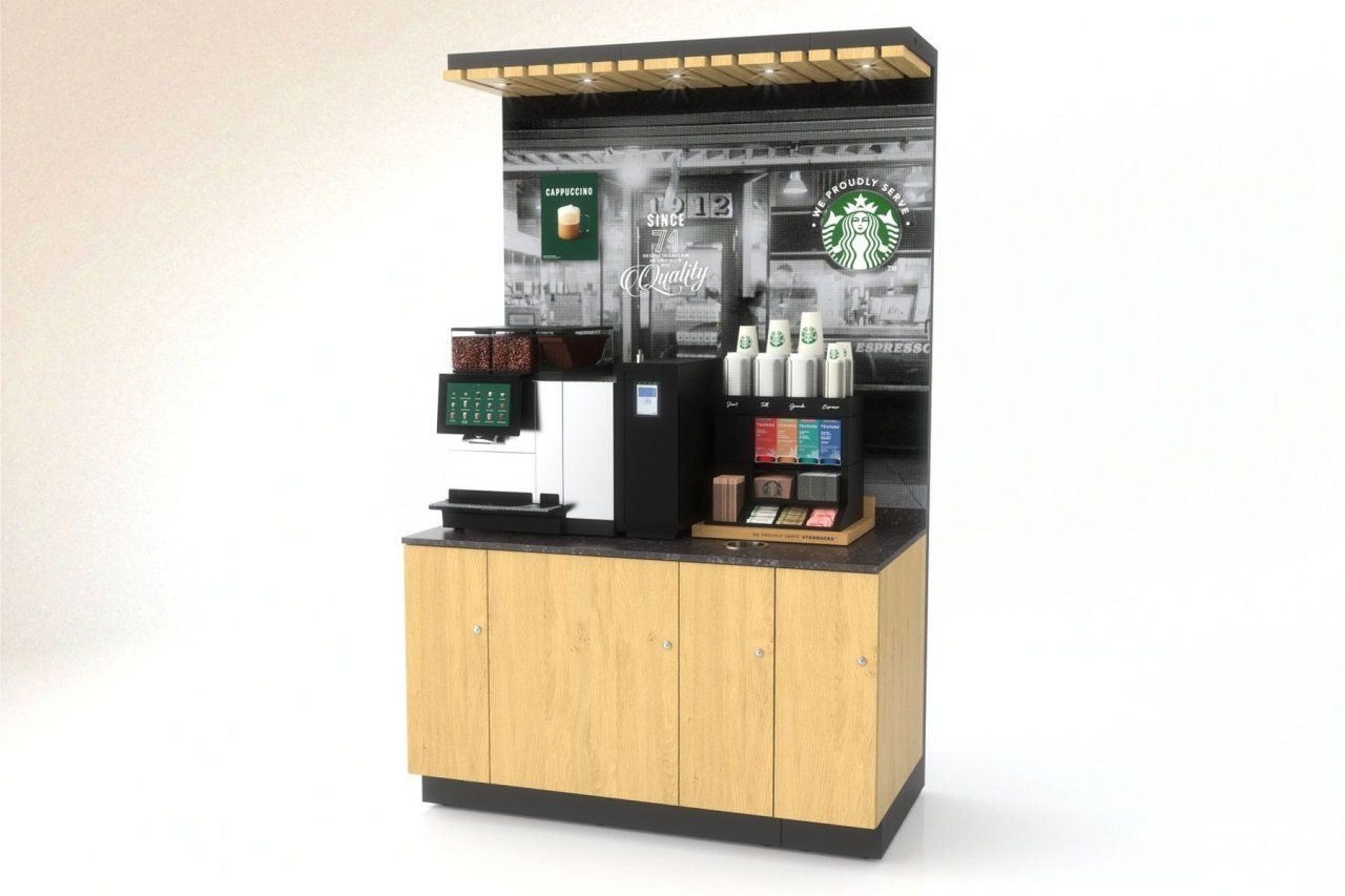 ผู้ประกอบการสามารถเลือกติดตั้งโซลูชั่นบริการตนเอง ในแบบเคาน์เตอร์หรือแบบโครงสร้างบูทอิสระ 