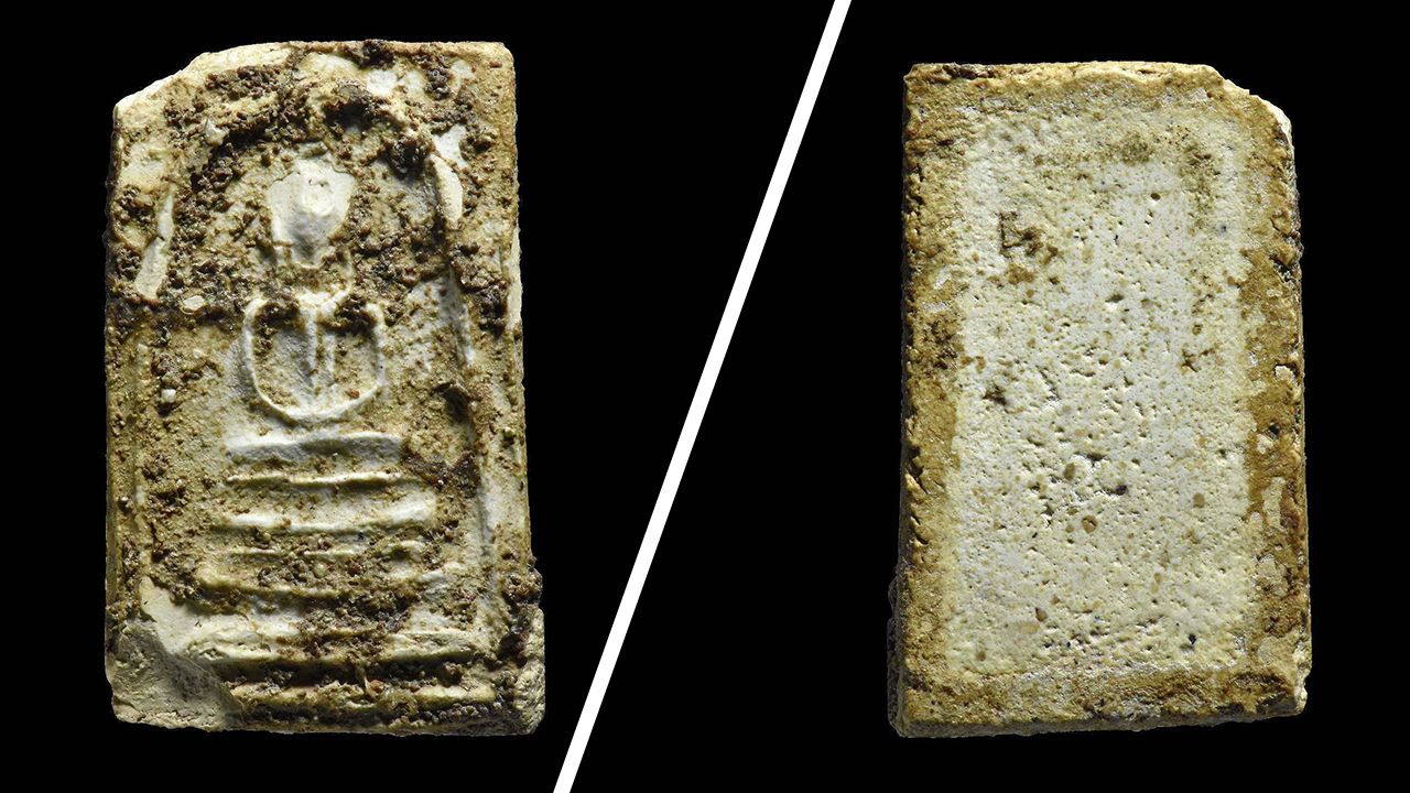 พระสมเด็จบางขุนพรหม พิมพ์ฐานคู่ กรุวัดใหม่อมตรส ของ รัน ศรัณย์ยักษ์.