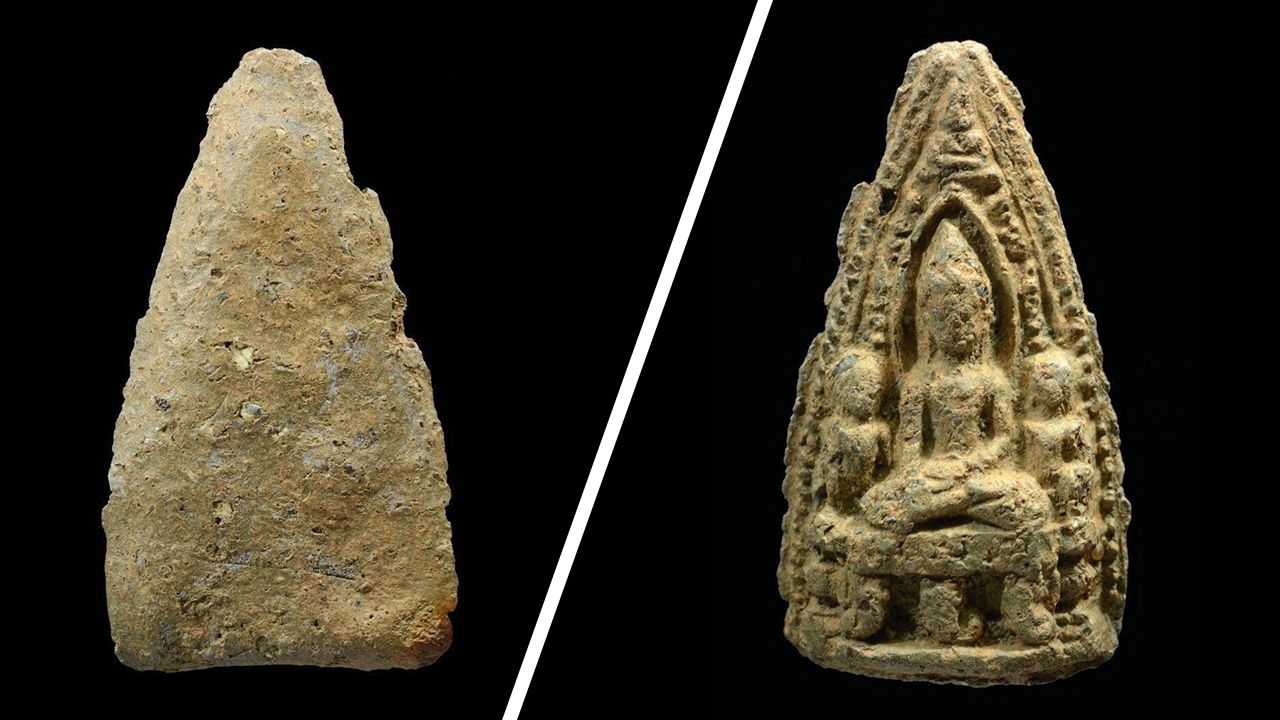 พระเลี่ยง เนื้อเขียว กรุวัดประตูลี้ ของเกื้อกูล มานะสัมพันธ์กุล.