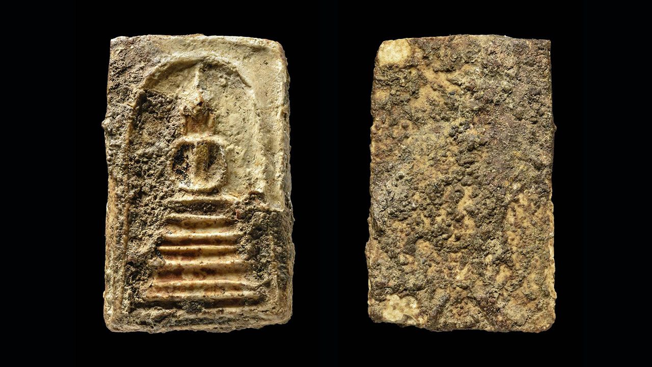 พระสมเด็จ บางขุนพรหม พิมพ์ฐานคู่ วัดใหม่อมตรส ของดำริห์ โรจนาพาณิชย์วงศ์.