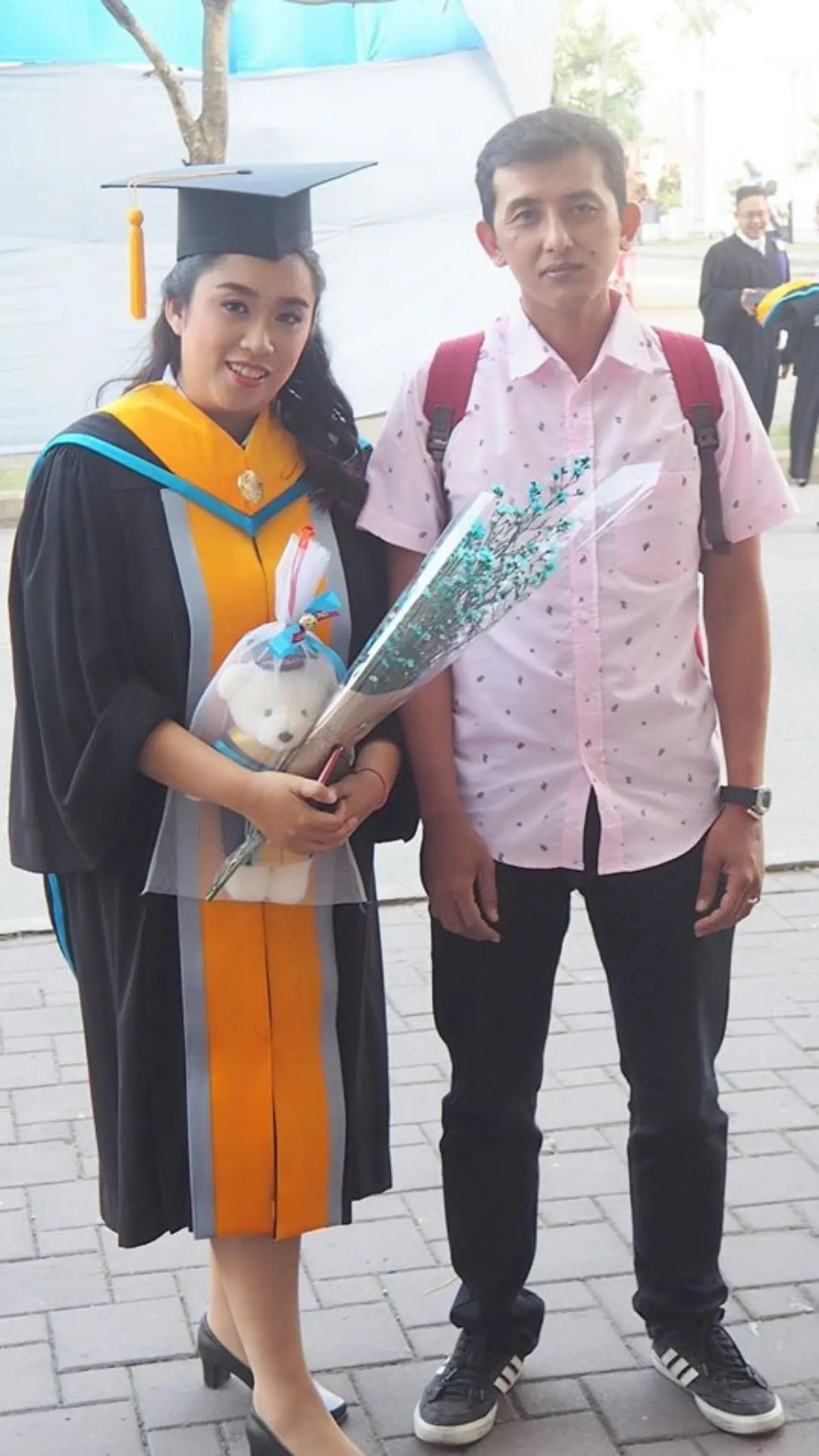 อีกหนึ่งความสำเร็จในชีวิต "ขวัญ" เข้าพิธีประทานปริญญาบัตร ณ เพลนารี ฮอลล์ ศูนย์การประชุมแห่งชาติสิริกิติ์ เมื่อวันที่ 26 มกราคม 2562