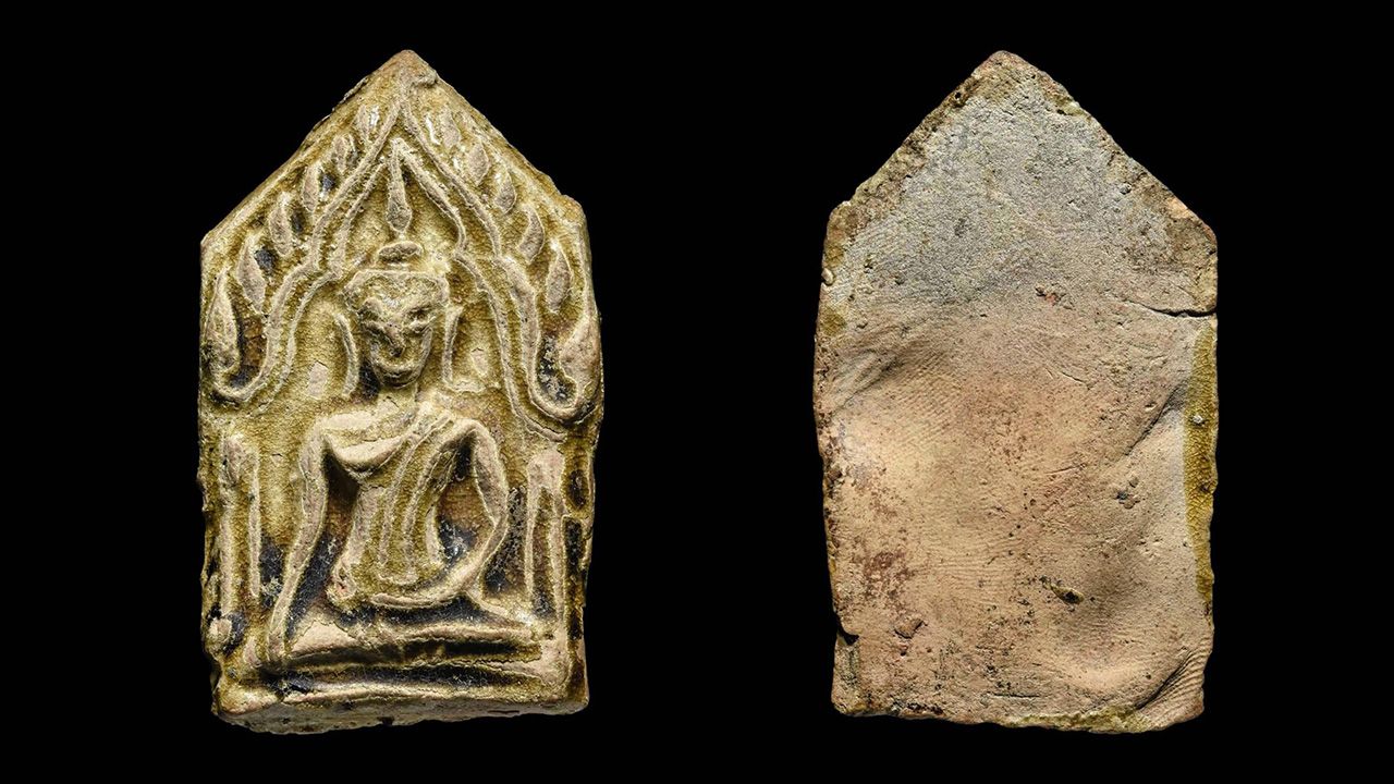 พระขุนแผนเคลือบ พิมพ์ อกใหญ่ วัดใหญ่ชัยมงคล อยุธยา ของ โต้ง บางแค.