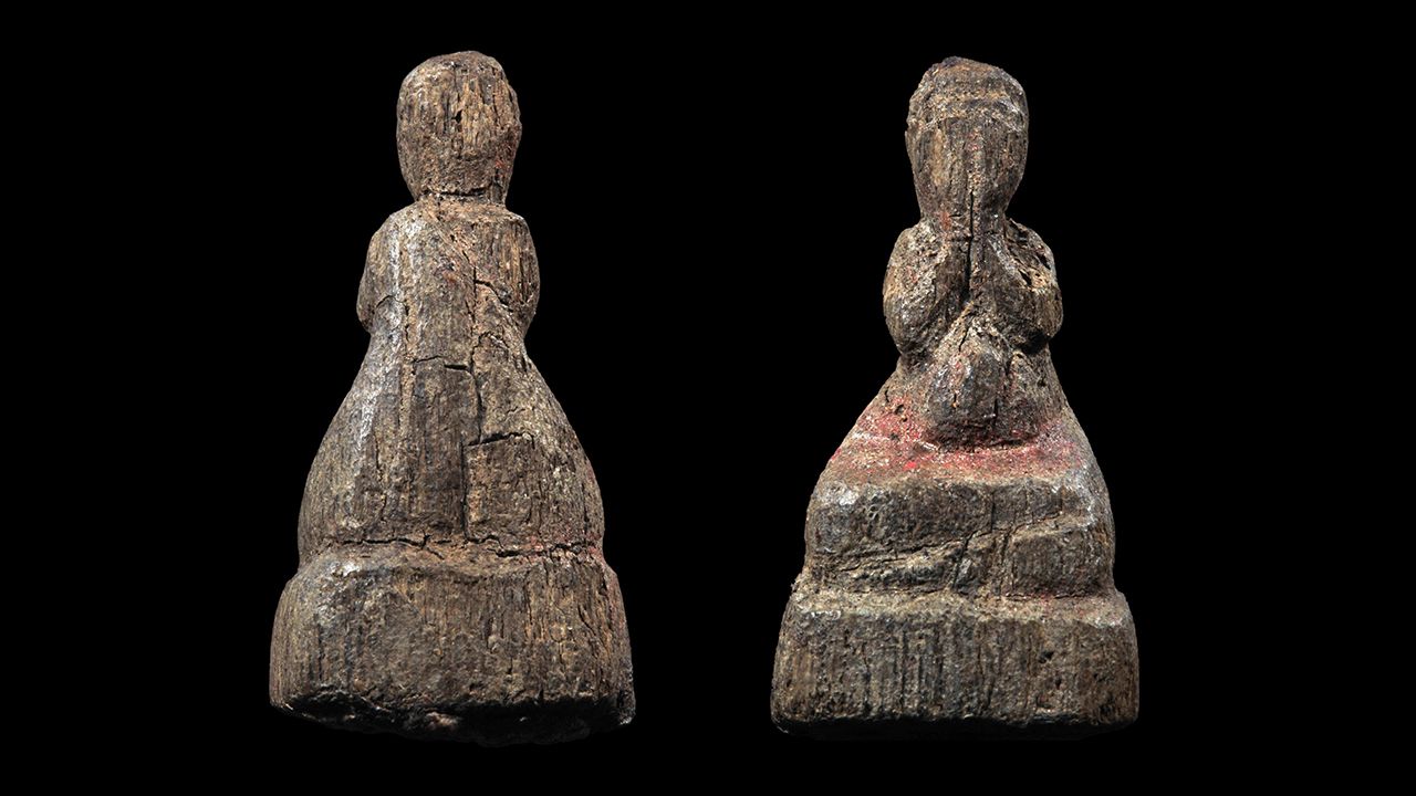 พระปิดตา ไม้แกะ พิมพ์ชะลูด หลวงปู่เอี่ยม วัดหนังฯ ของเบิ้ล ท่าพระจันทร์.