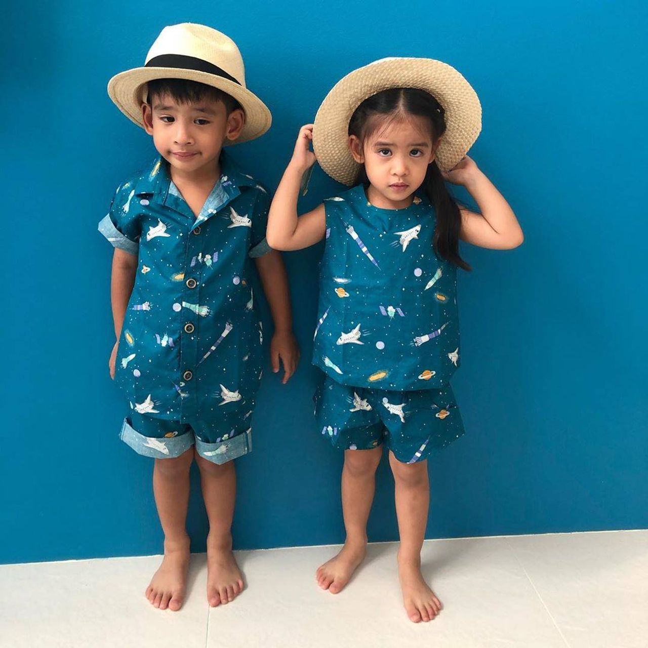 น้องอลัน-น้องอลิน ขอบคุณภาพจากไอจี @oak_smith