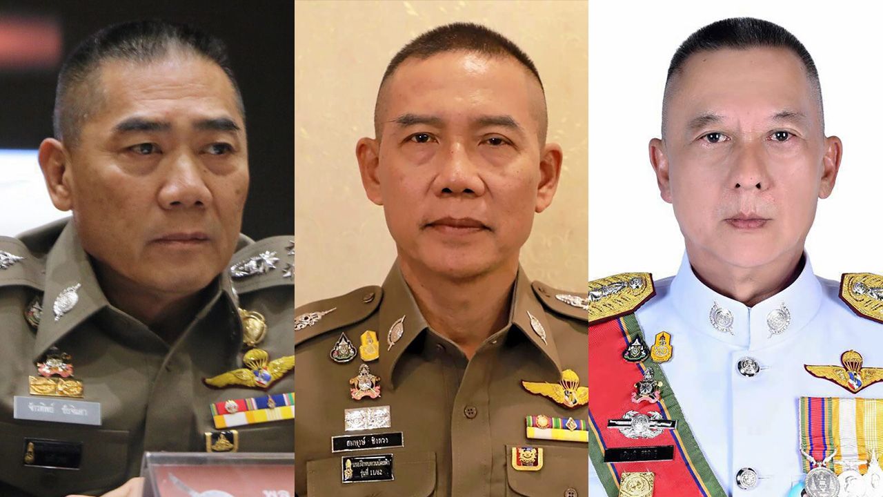 พล.ต.อ.จักรทิพย์ ชัยจินดา - พล.ต.ท.สมพงษ์ ชิงดวง - พล.ต.ท.อภิชาติ ศิริสิทธิ์