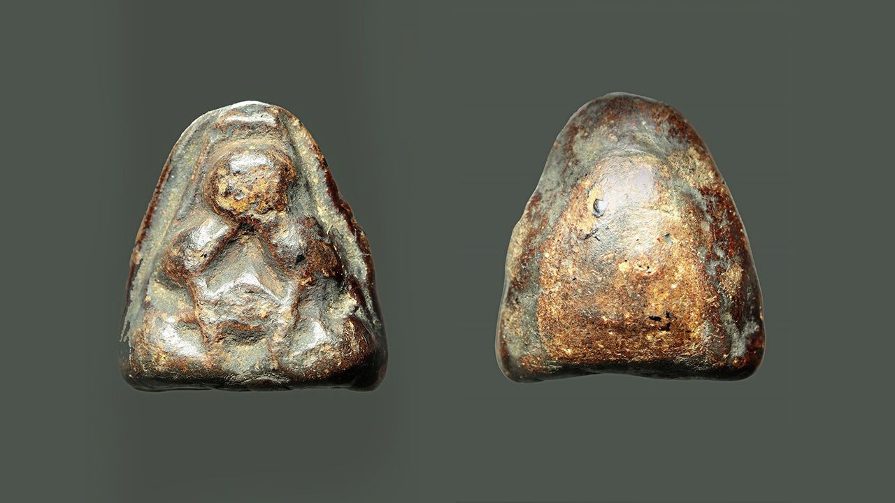 พระปิดตา พิมพ์ เศียรโต หลวงพ่อครีพ วัดสมถะ.