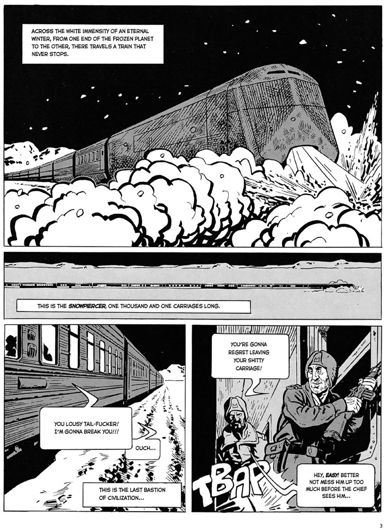 นิยายภาพ Le Transperceneige ต้นฉบับ Snowpiercer