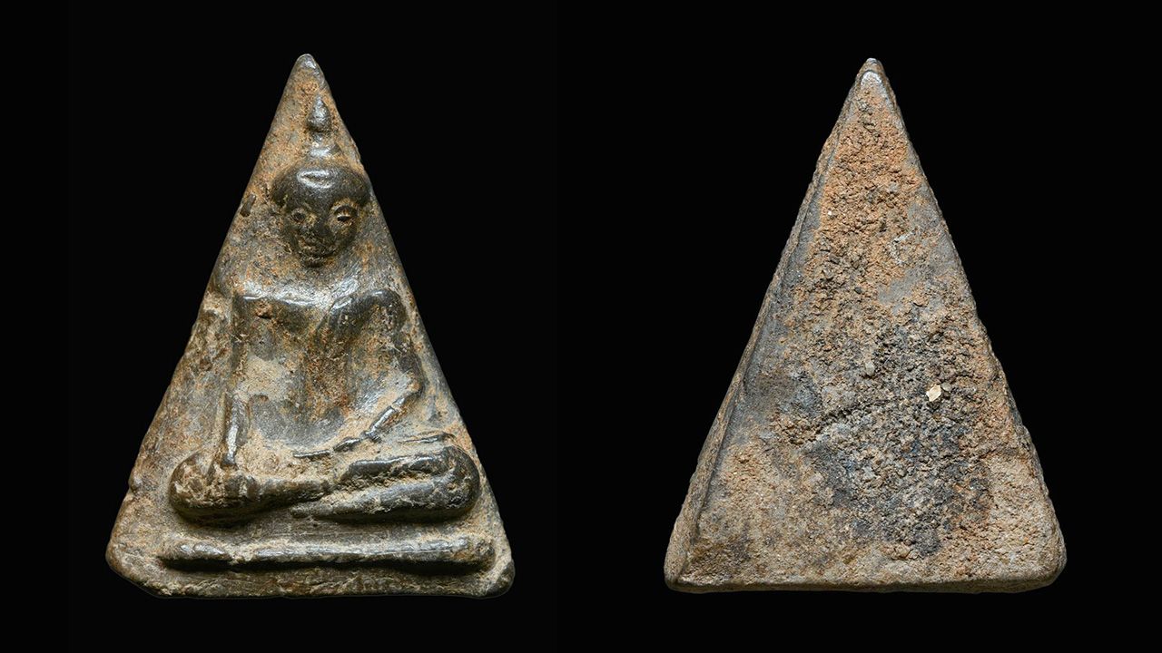 พระนางกำแพง พิมพ์ตื้น กรุลานทุ่งเศรษฐี กำแพงเพชร ของแม็ค ช้างเผือก.