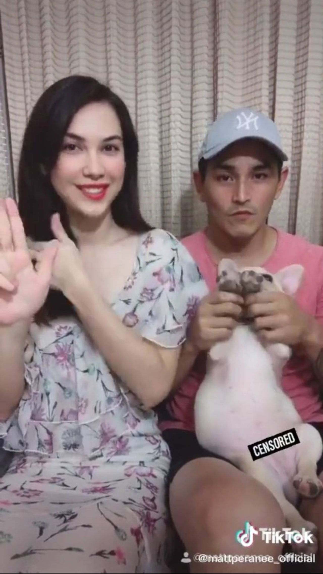 แมท-สงกรานต์ ขอบคุณภาพจาก Tik Tok @mattperanee_official