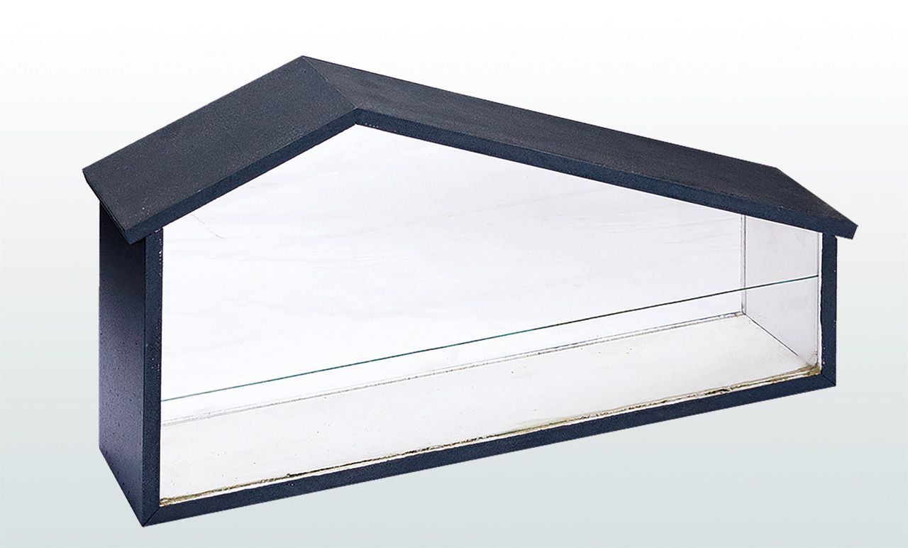 กรีนเฮ้าส์สําหรับวางไม้กระถางขนาดเล็ก ทําจากแผ่นสมาร์ทวู้ด กรุอะคริลิกใส ขนาด 10×50×28 เซนติเมตร ราคา 650 บาท จากลูกแก้ว