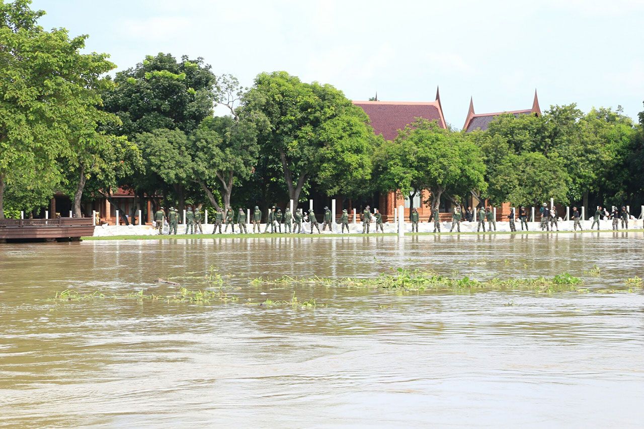 สภาพน้ำท่วมกรุงเก่า