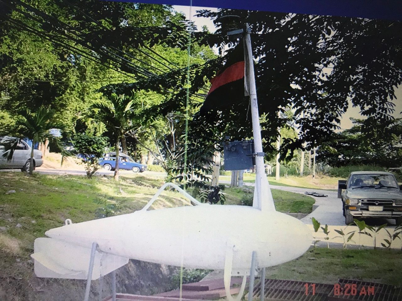 ลูกลอยประกอบเครื่องกวาดทุ่นระเบิดแบบกลไก ภาพจาก กองเรือกวาดทุ่นระเบิด กองทัพเรือ