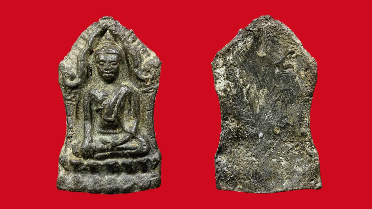 พระยอดขุนพล กรุวัดไก่ ลพบุรี เนื้อชินเงิน ของยุทธนา วงศ์กนกสิน.