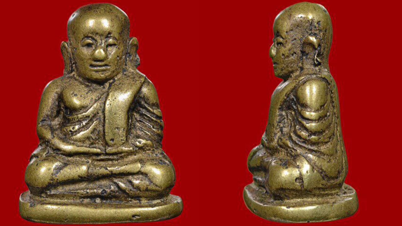 พระรูปหล่อโบราณ พิมพ์นิยม หลวงพ่อเงิน วัดบางคลานจ.พิจิตร ของ ทัศนัย สุทัศน์ ณ อยุธยา.