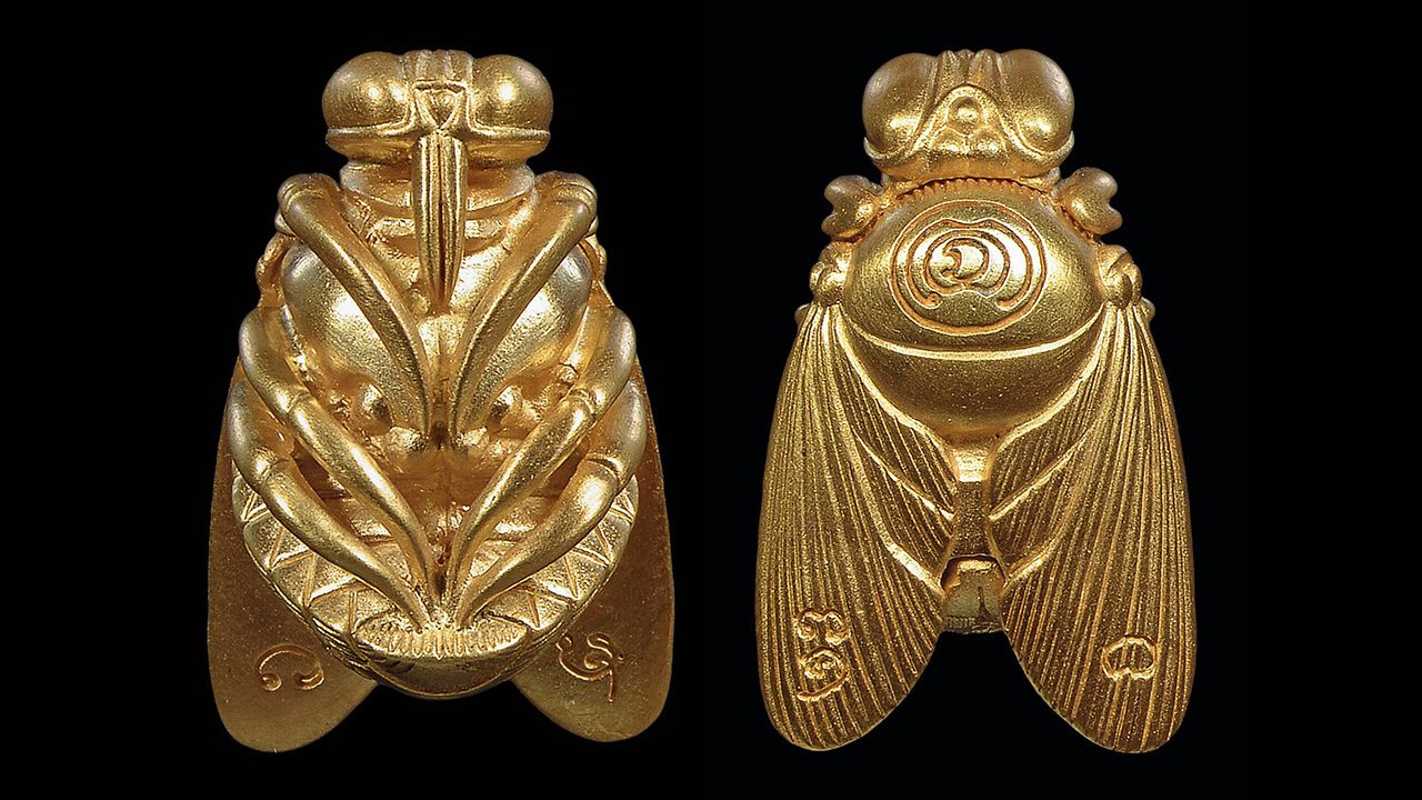 วัตถุมงคล พญาภู่คำ “รุ่นต่อเงิน ต่อทอง” วัดป่าแดด เนื้อทองคำ.