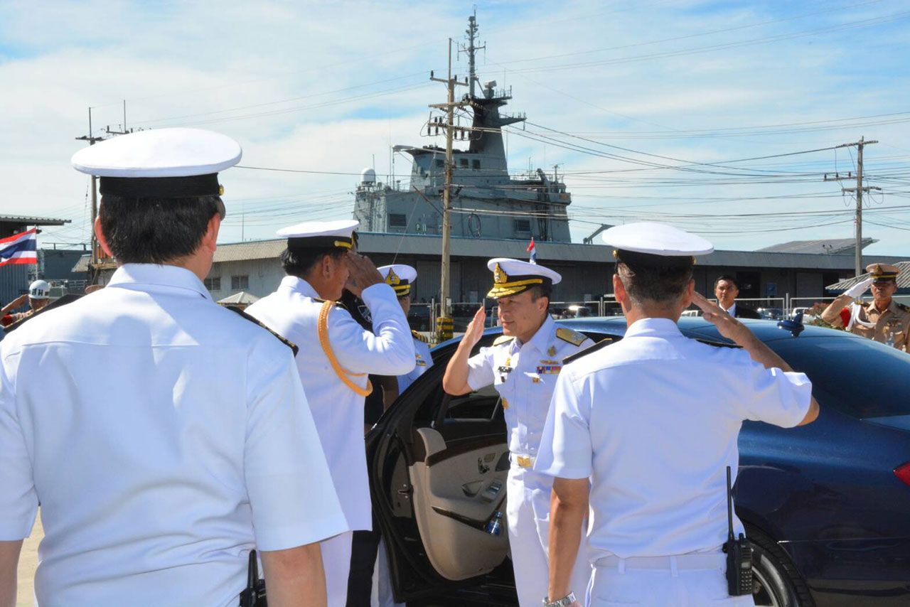 แม่ทัพเรือ นำคณะวางศิลาฤกษ์ FERRY TERMINAL