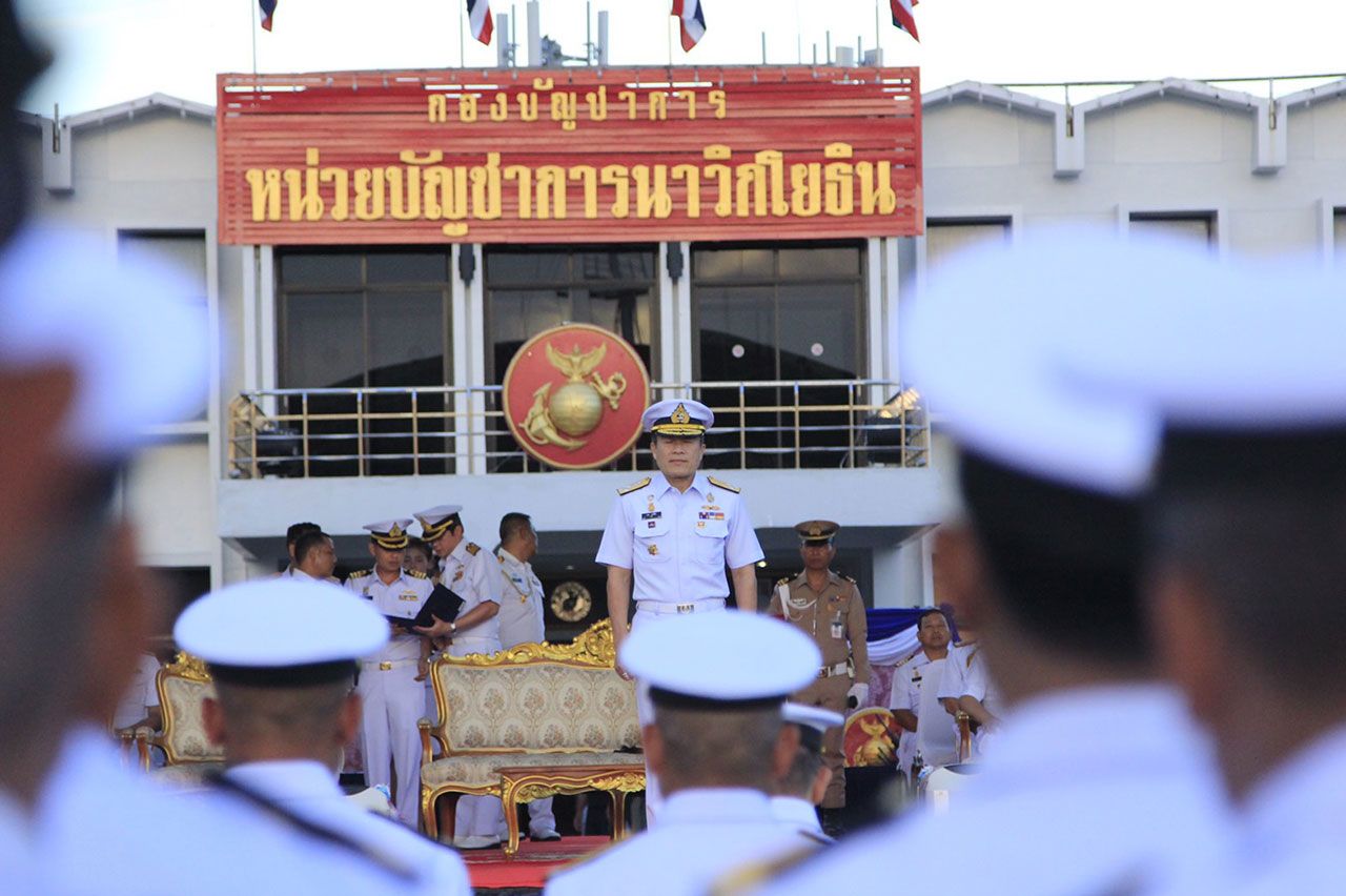 ให้โอวาทต่อกำลังพล นย.