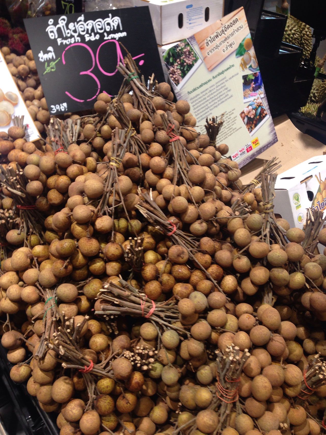 ราคาลำไยพันธุ์อีดอที่ขายในห้าง