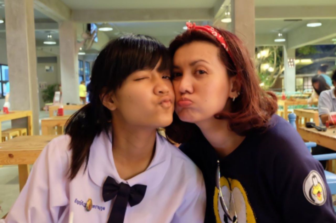 กับคุณแม่คนสวย