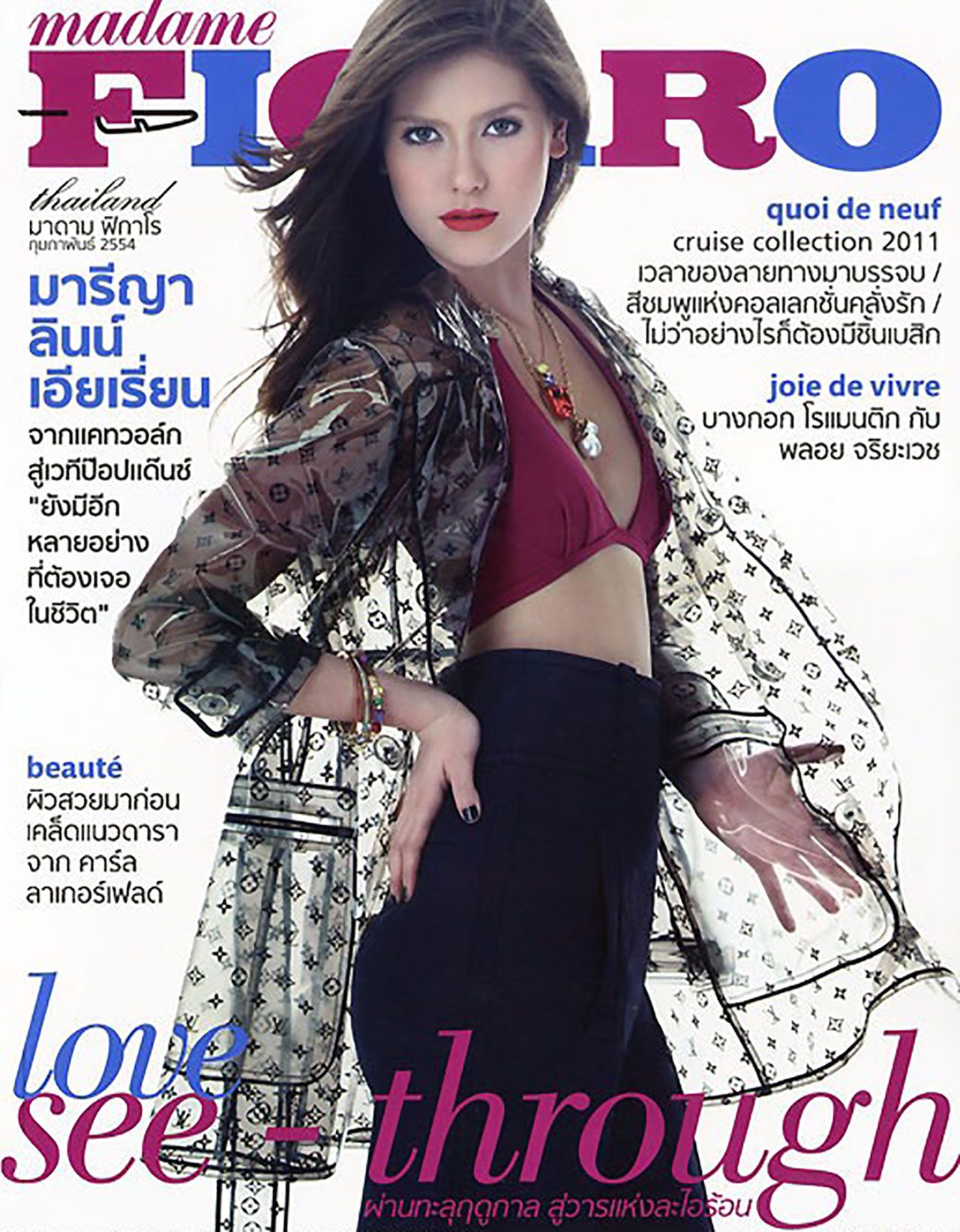 เปรี้ยวแบบมีระดับในชุดคลุมโปร่งใสของ หลุยส์ วิตตอง 