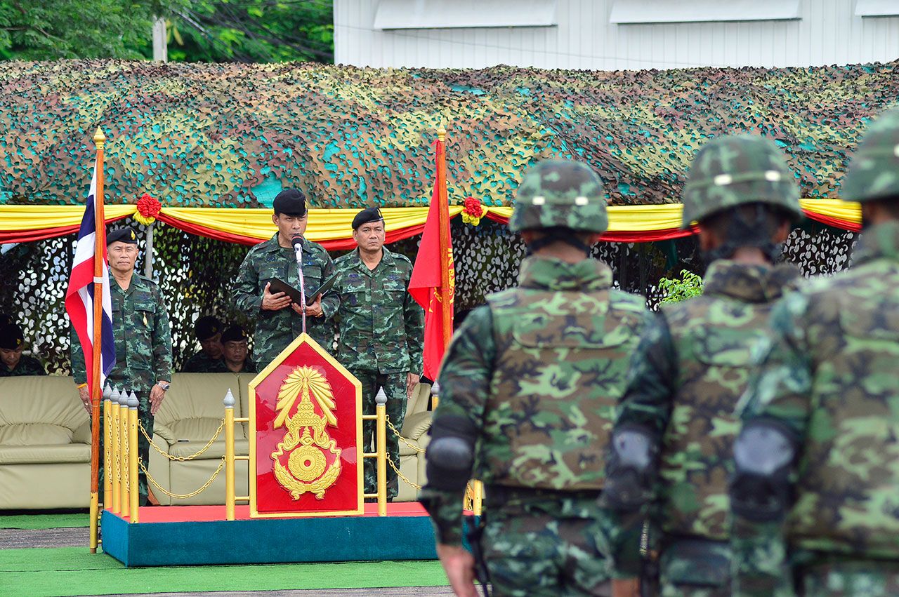 บิ๊กแช ให้กำลังใจกำลังพลที่จะเข้าแข่งขันให้พร้อมและทำให้ดีที่สุด