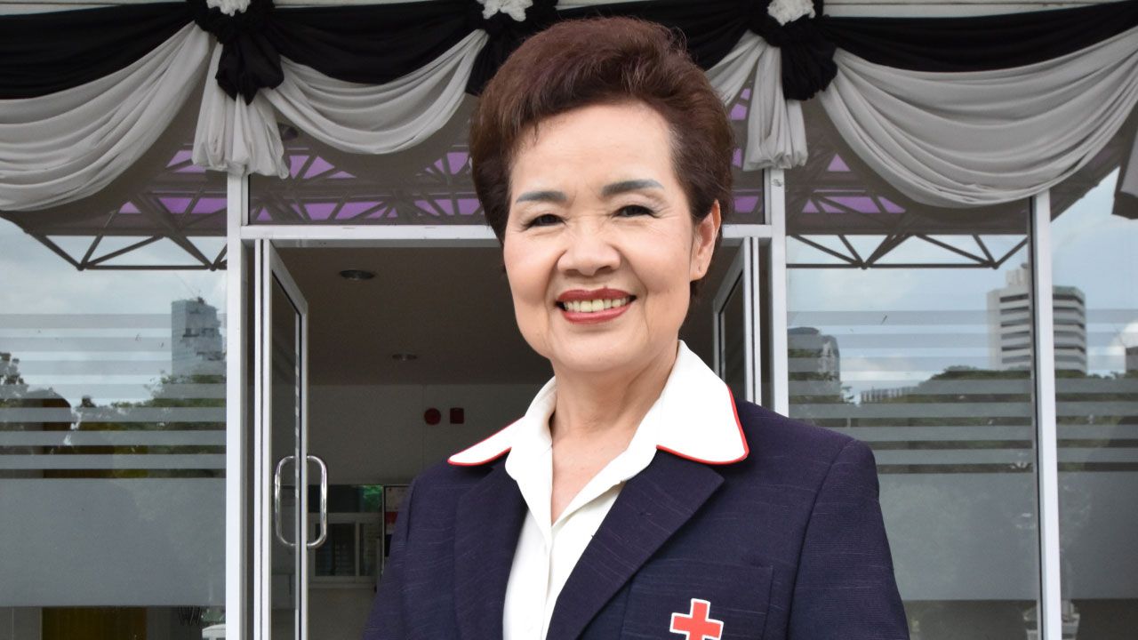 นางสุนันทา ศรอนุสิน ผู้อำนวยการสำนักยุวกาชาด สภากาชาดไทย (ภาพจากสำนักยุวกาชาด สภากาชาดไทย)